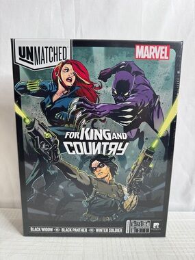 Marvel Unmatched For King and Country Game Black Widow Black Panther NEW SEALED